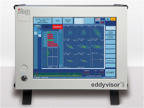 Eddy current test instruments for material properties 