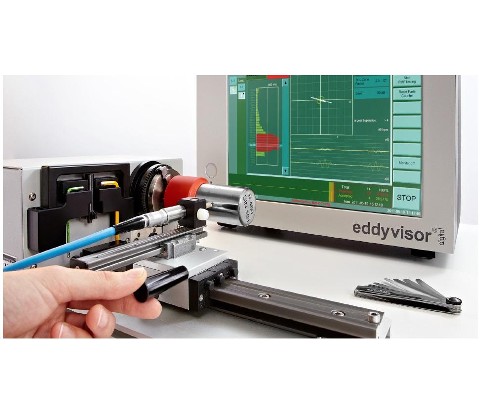 Eddy current test instruments for crack & grinder burn detection