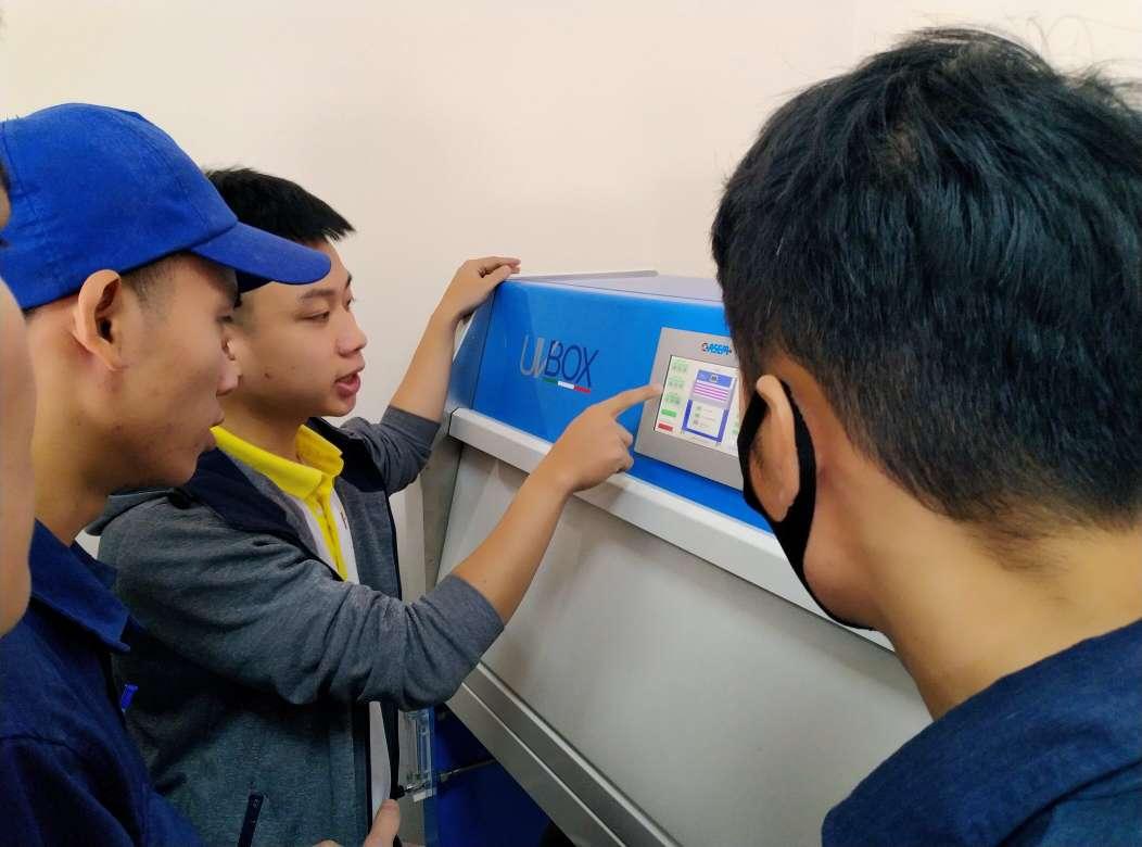Delivery UV BOX test chamber  made by COFOMEGRA - ITALIA