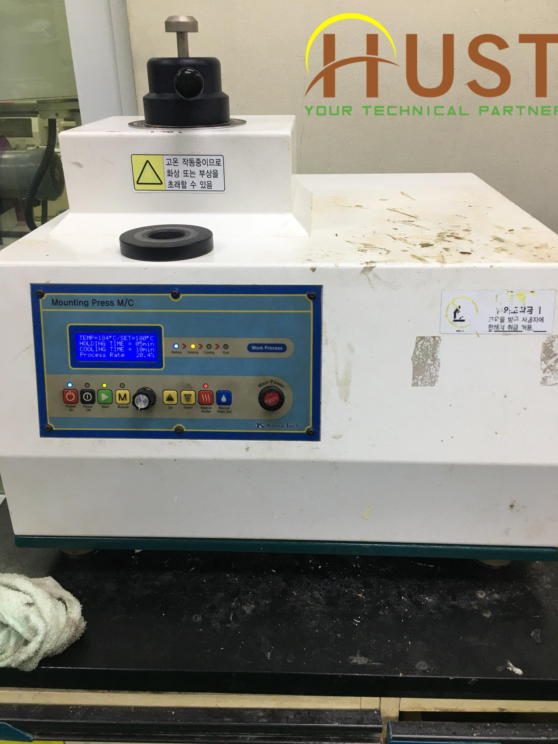 Sửa chữa máy đúc mẫu nóng (Mounting Press ) cho khách hàng tại KCN Nhơn Trạch Đồng Nai