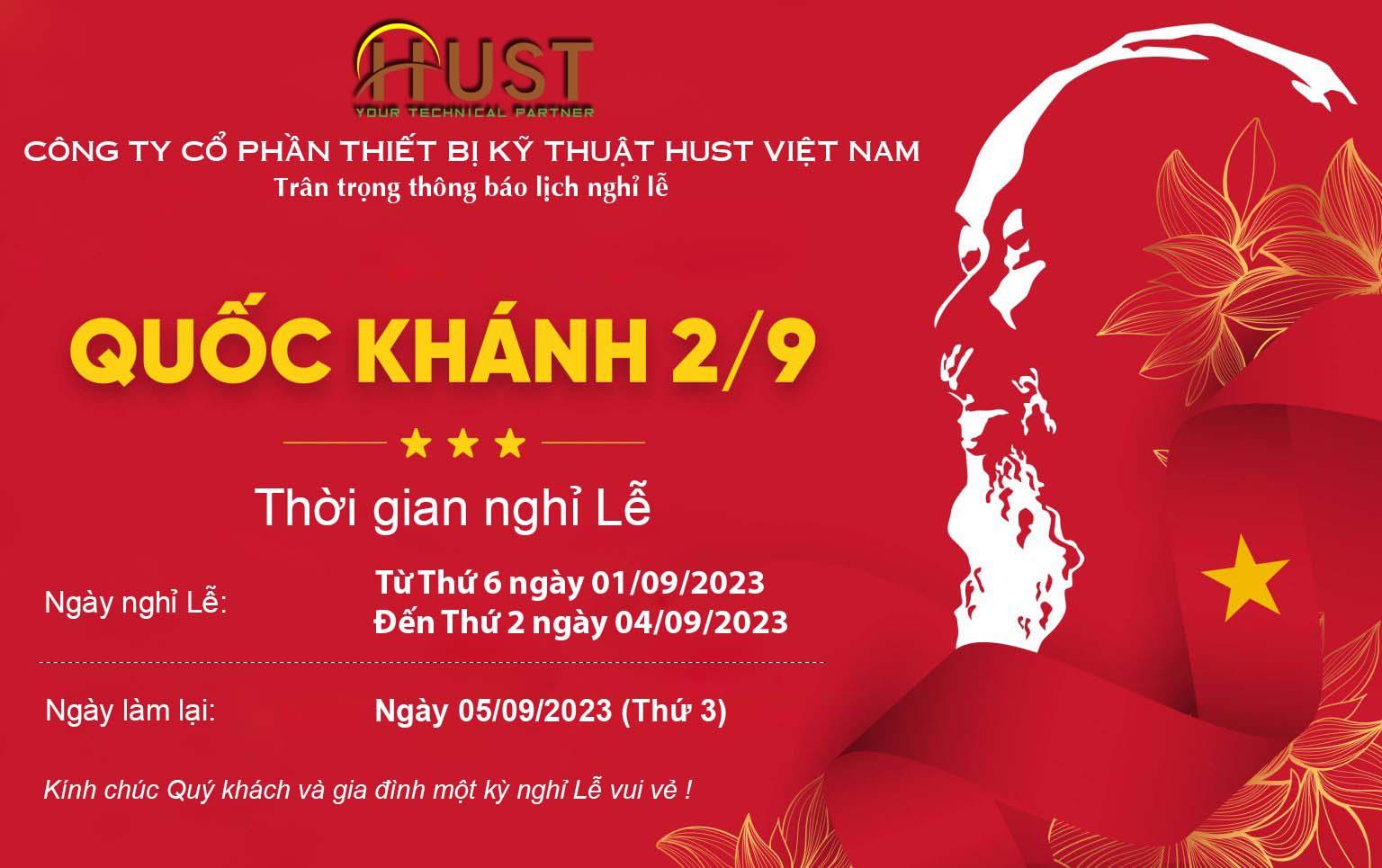 HUST Việt Nam thông báo Lịch nghỉ Lễ Quốc khánh 2/9