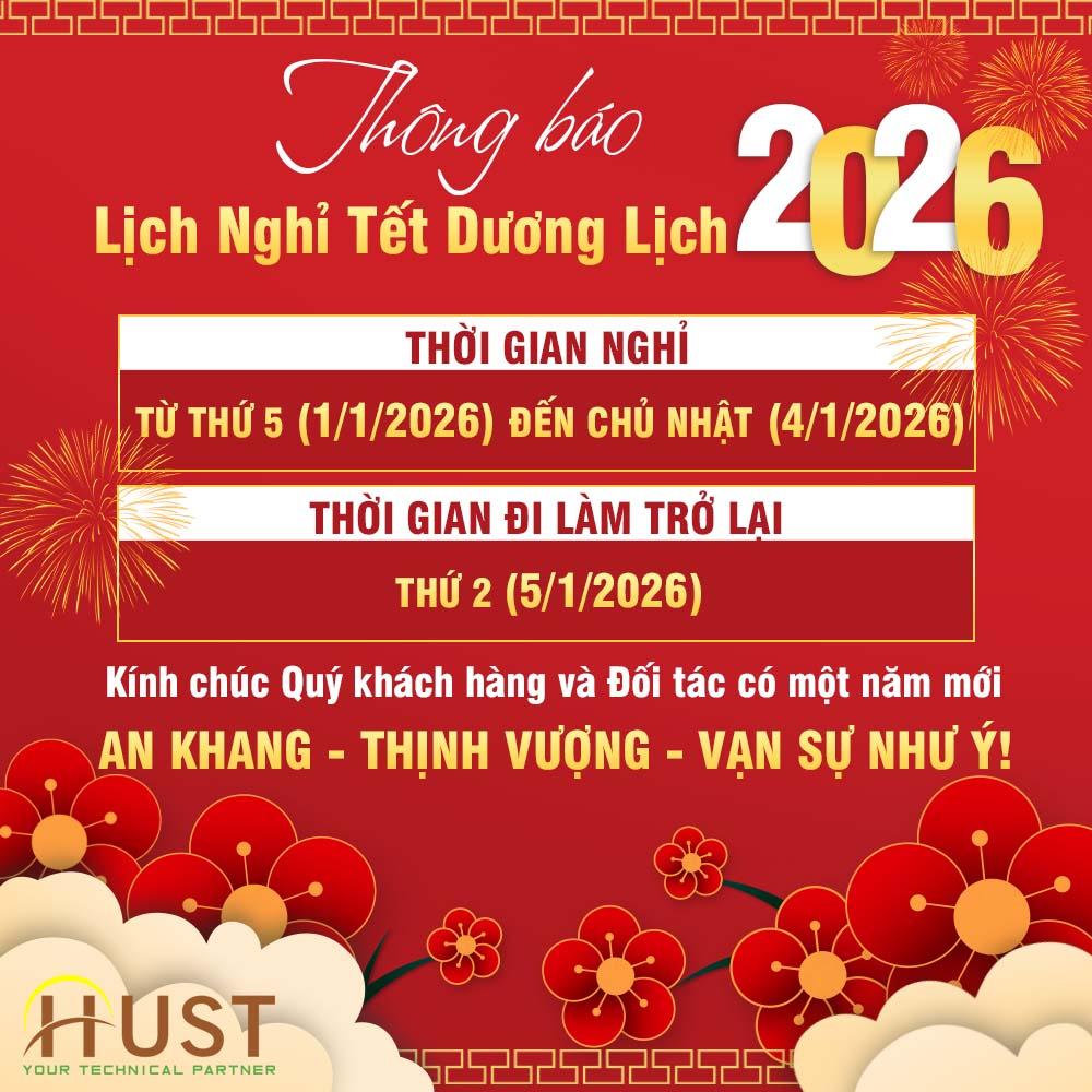 HUST Việt Nam thông báo lịch nghỉ Tết Dương lịch 2026