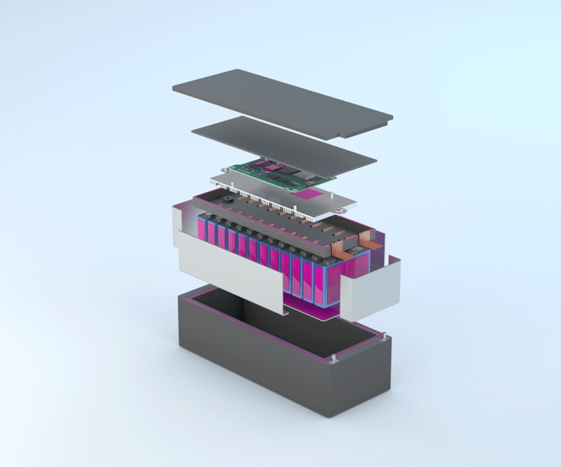 TC8686. battery housing